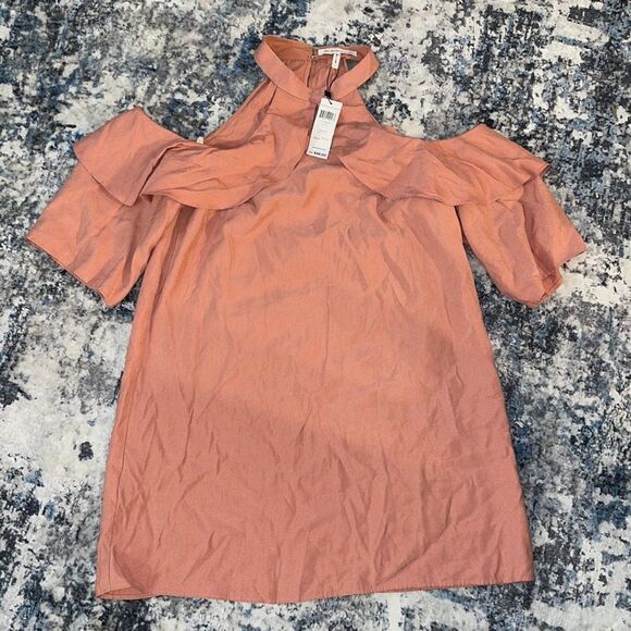 BCBGeneration Pink Cold Shoulder Mini Dress - L - Picture 2 of 7